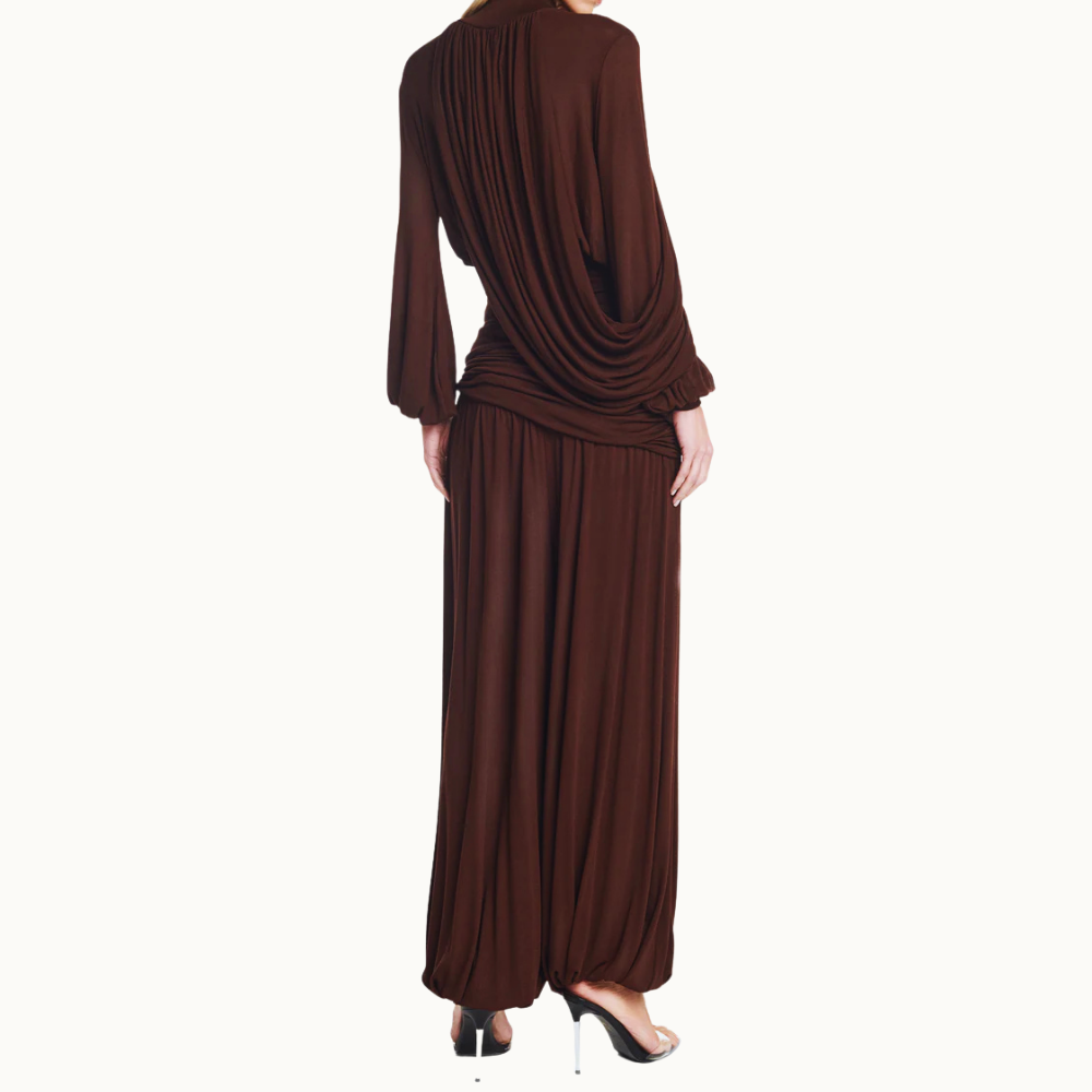 CALCA PALA DRAPEADA ASSIMETRICA