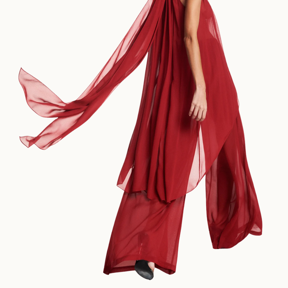 CALÇA PANTALONA ELÁSTICO CÓS GEORGETE