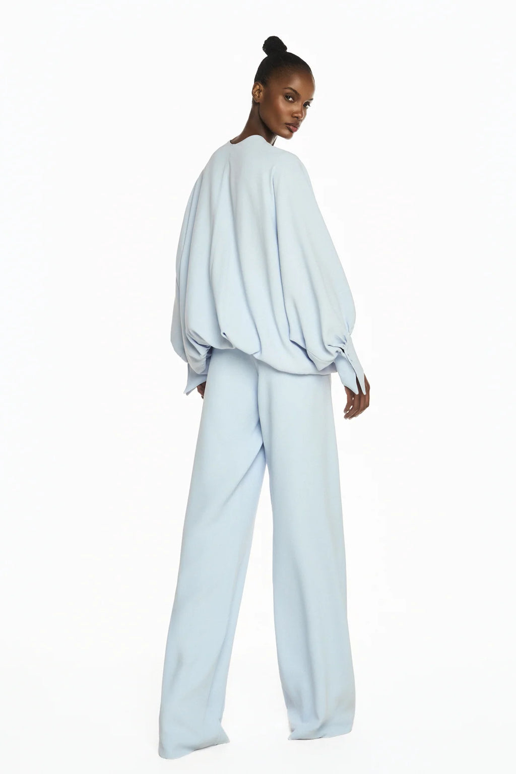 CALÇA ALFAIATARIA CREPE HEAVY PATOU AZUL