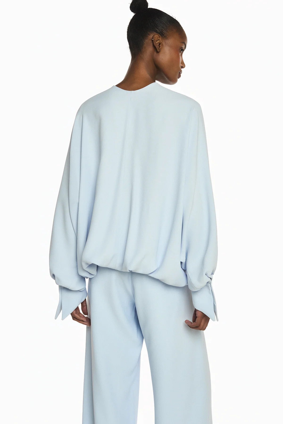 CALÇA ALFAIATARIA CREPE HEAVY PATOU AZUL