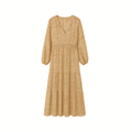 Vestido Midi Camadas Textura Trama