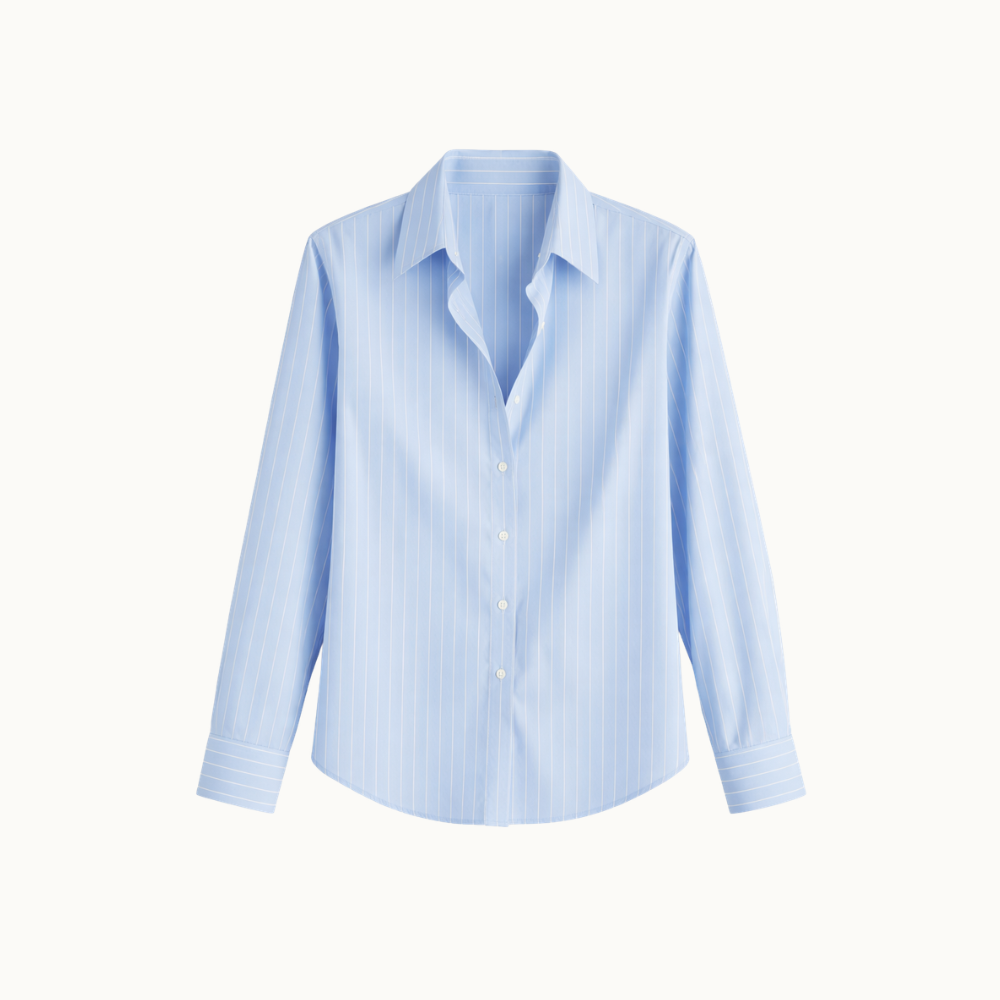 CAMISA DE TRICOLINE RISCAS AMPLA