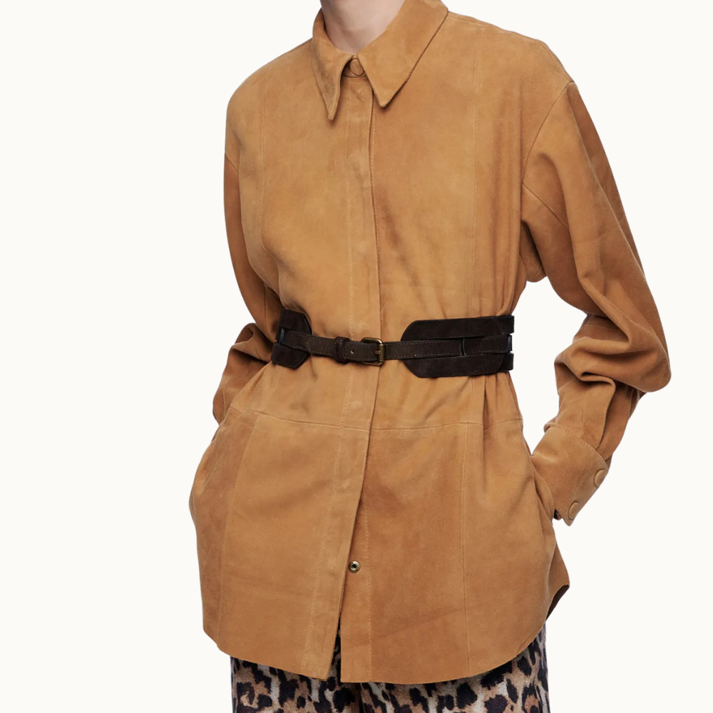 CAMISA HALLIE CARAMELO