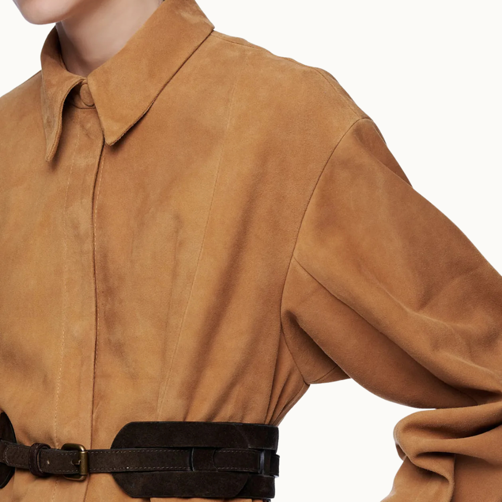 CAMISA HALLIE CARAMELO