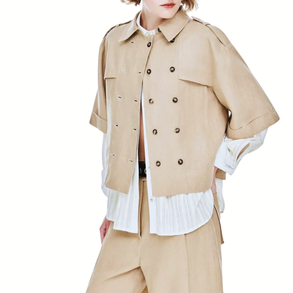 CAMISA LINHO FLAX FLOR