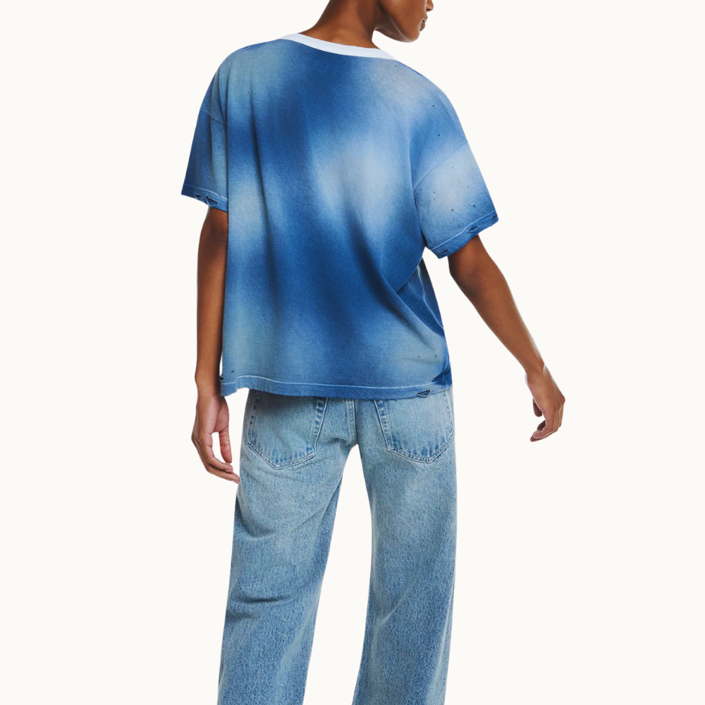 CAMISETA BRASIL 26 AZUL MANCHADA