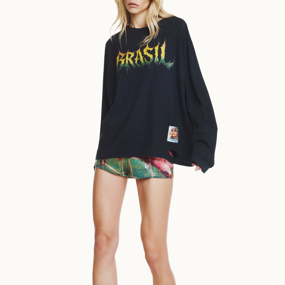 CAMISETA BRASIL MANGA LONGA