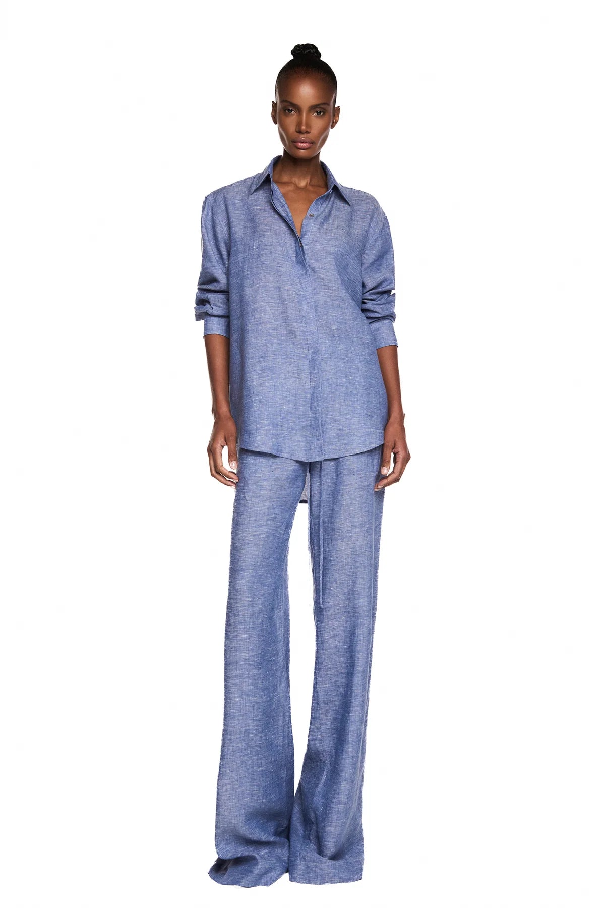 CAMISA LINHO AZUL