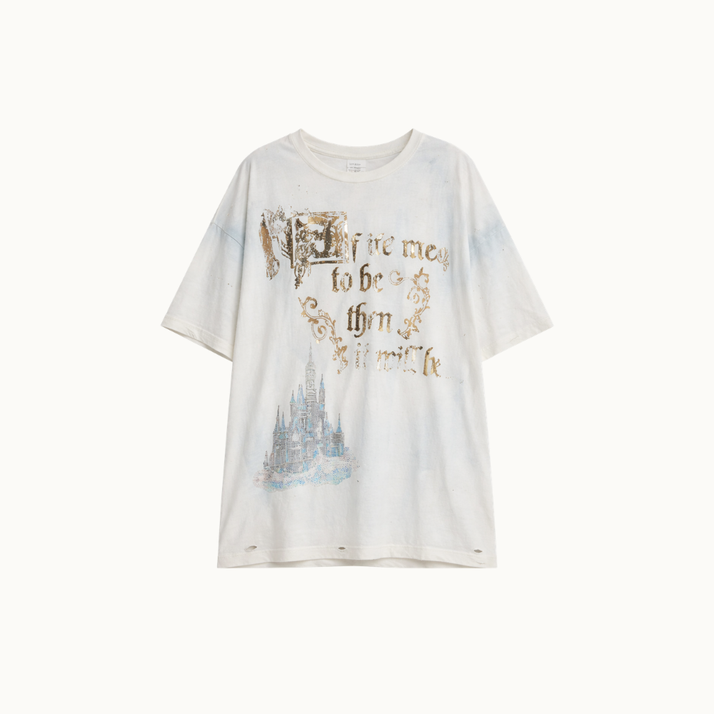 CAMISETA MEANT TO BE MANCHADA