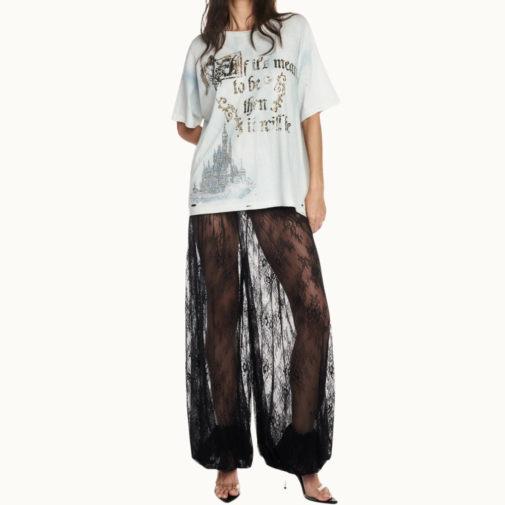 CAMISETA MEANT TO BE MANCHADA