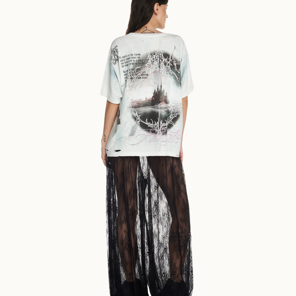 CAMISETA MEANT TO BE MANCHADA