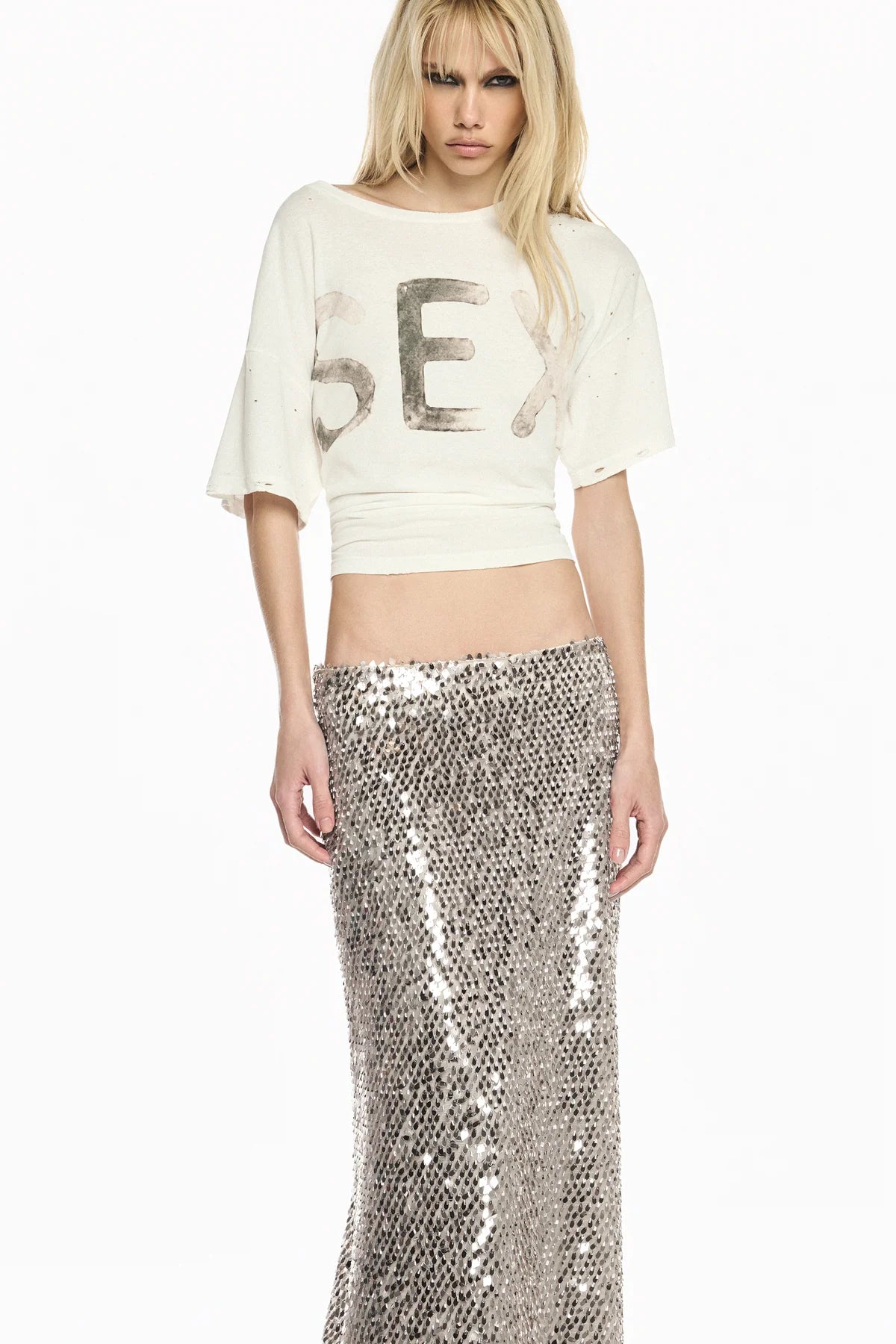 CAMISETA SEX MANGA CURTA OFF WHITE