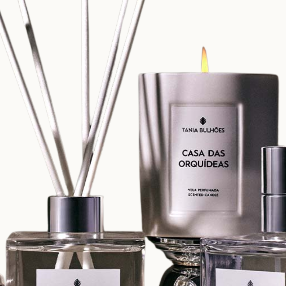 CASA DAS ORQUIÍDEAS VELA PORCELANA BRANCA 220G
