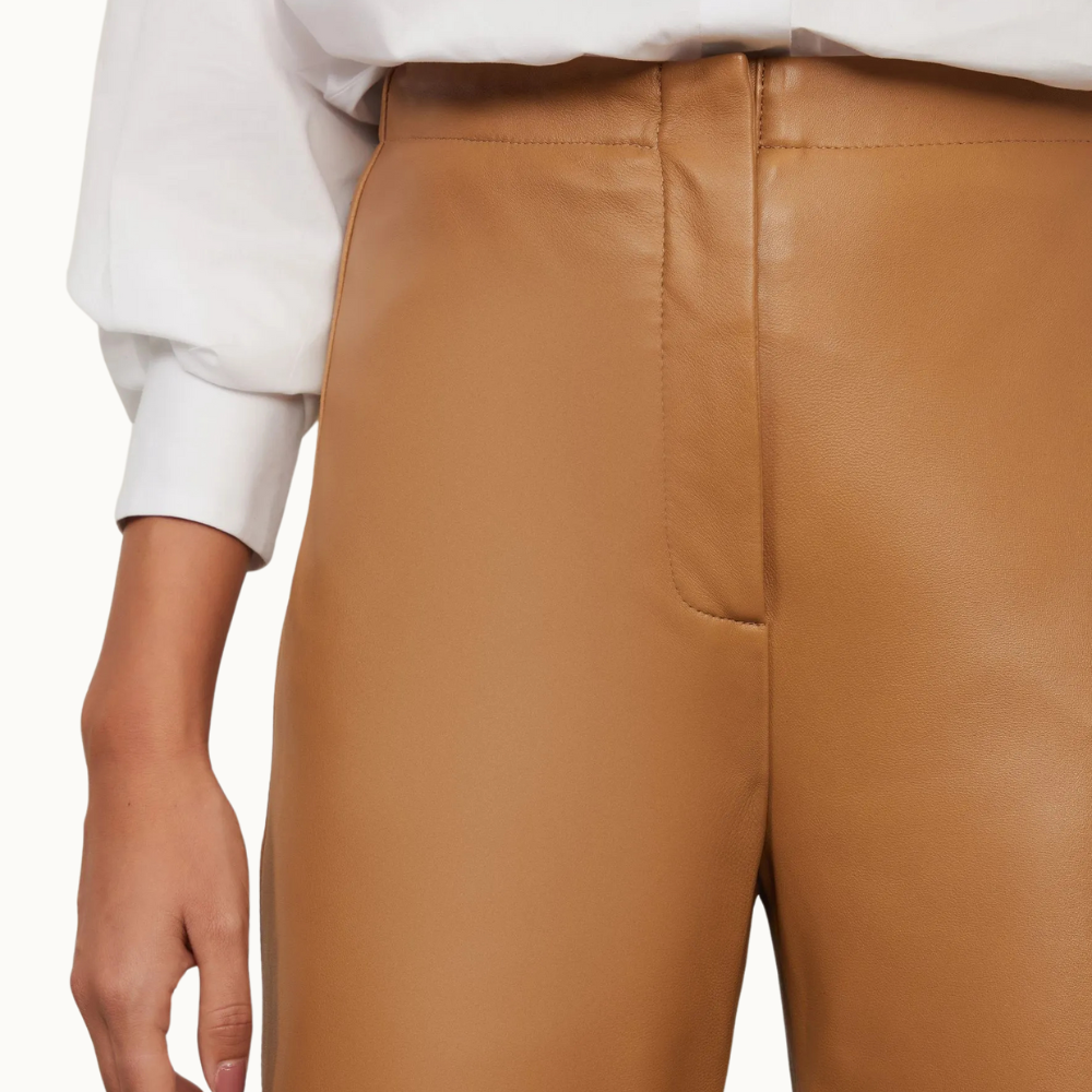 CALÇA DE COURO FAIXA LATERAL