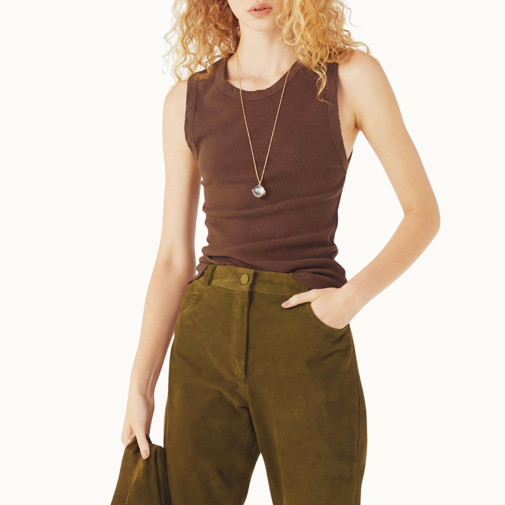 CALÇA DE COURO GINA