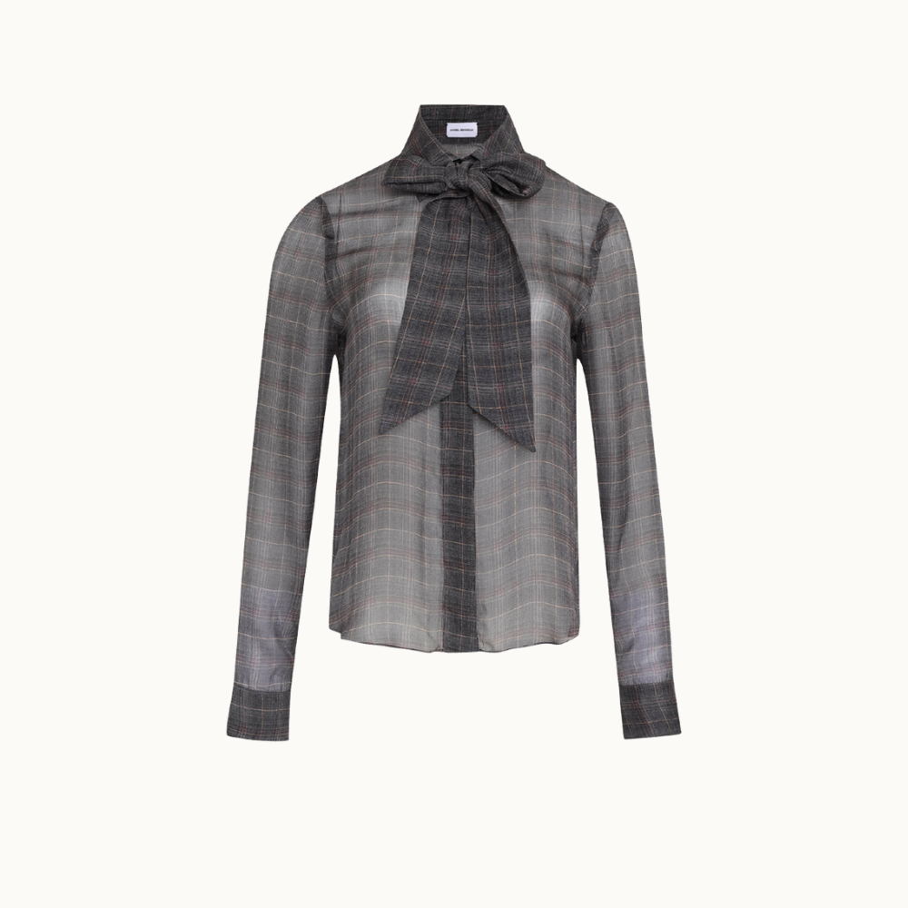 Camisa Mousseline Xadrez