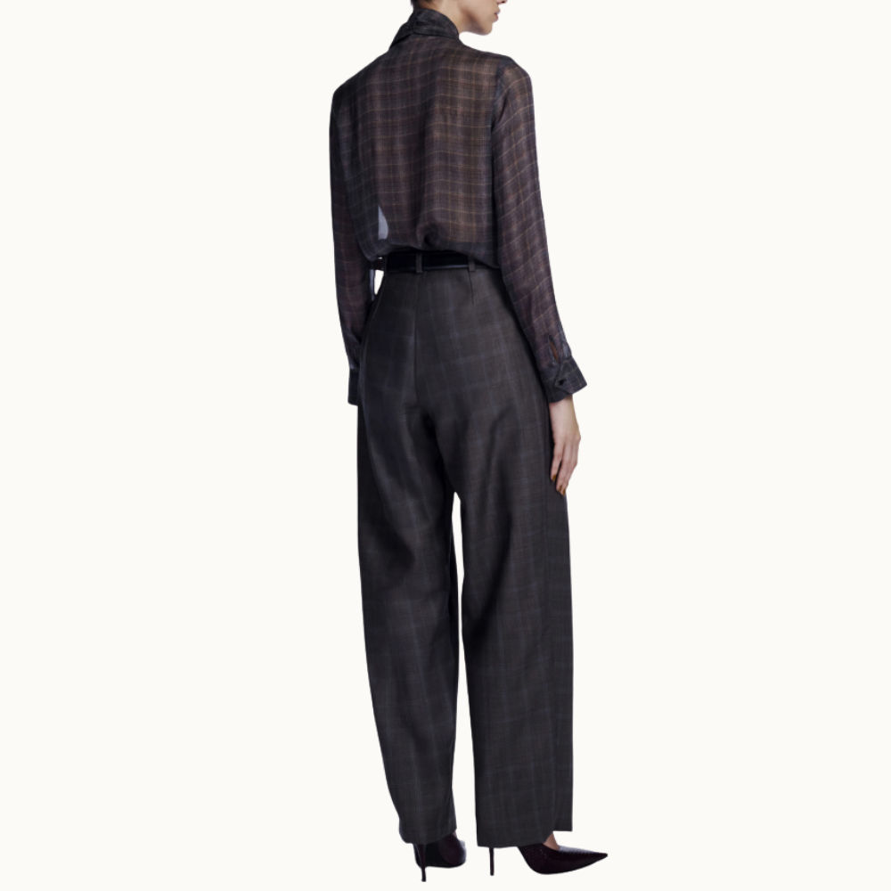 Camisa Mousseline Xadrez