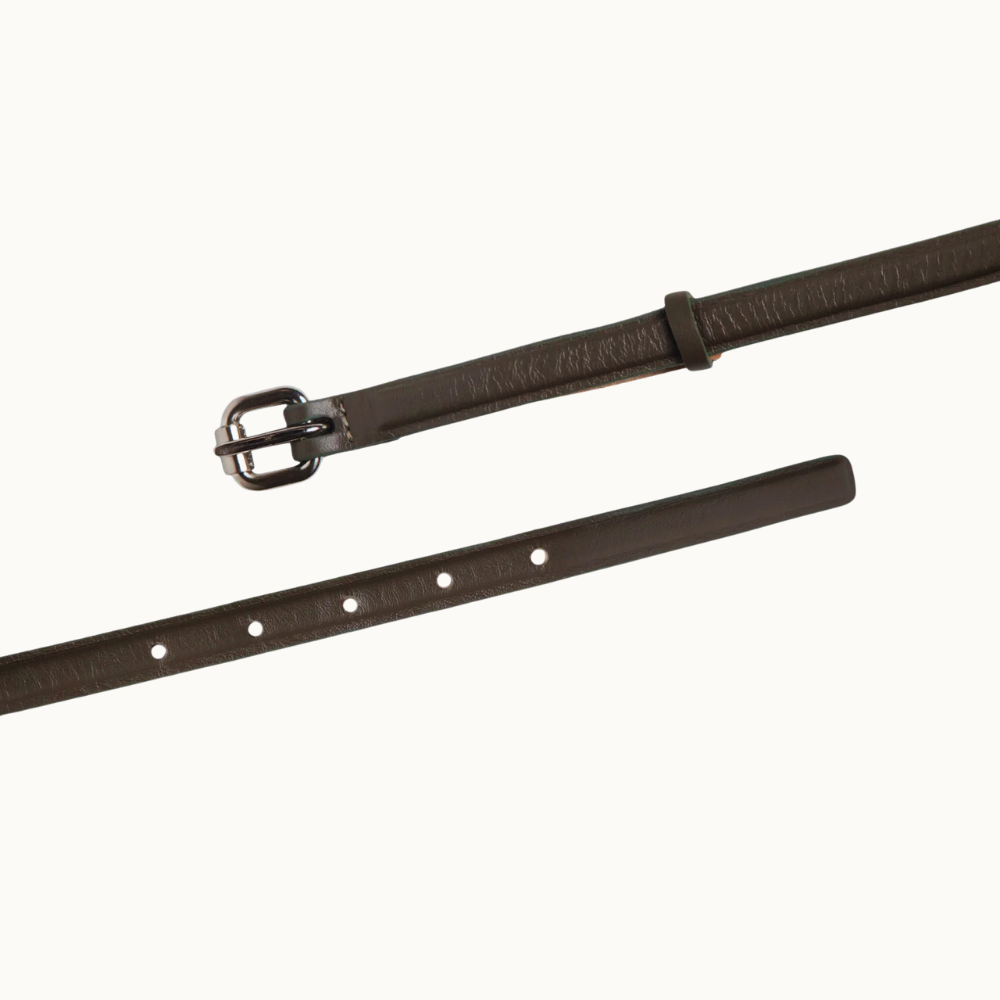 Cinto Feminino De Couro Fino Bold