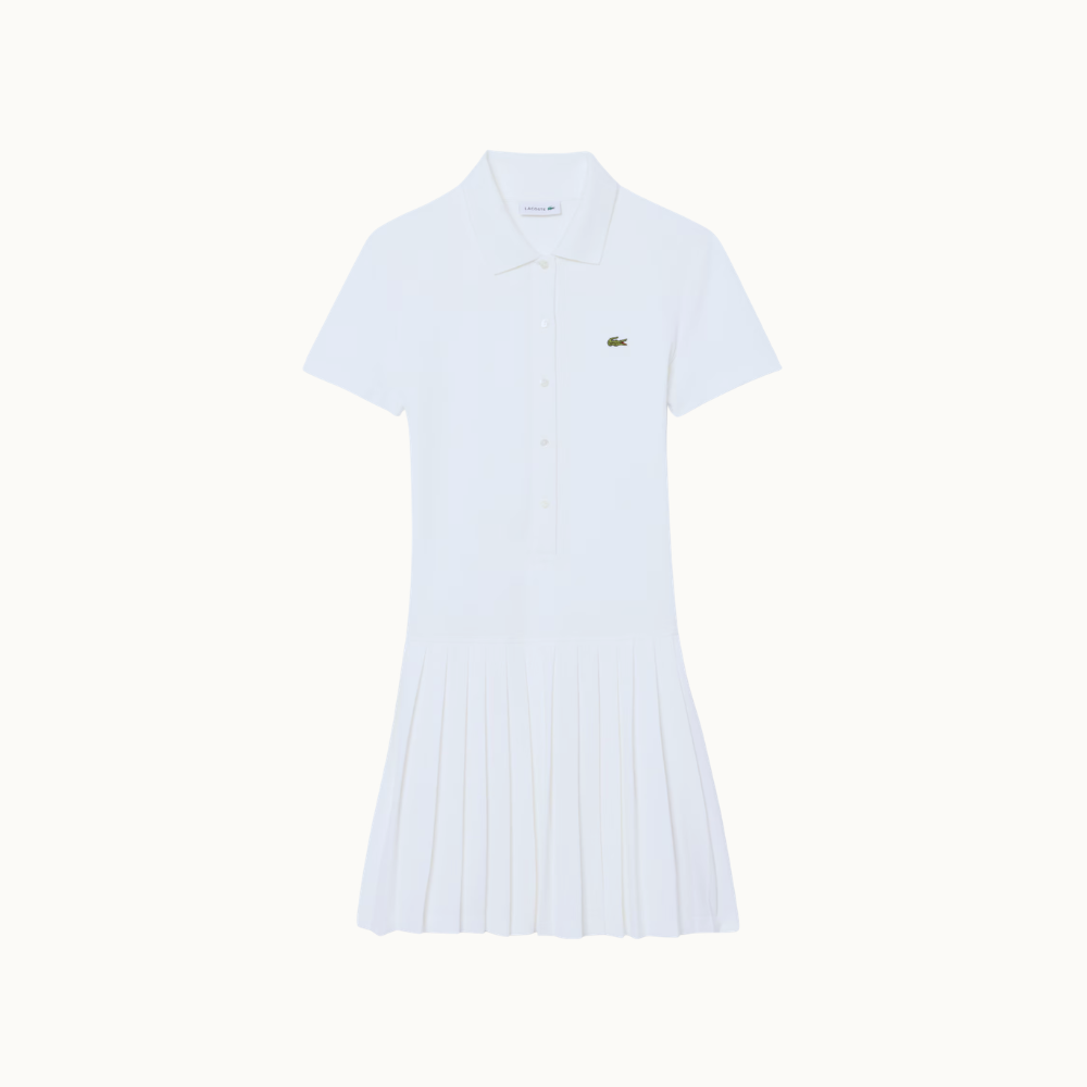 VESTIDO POLO PLISSADO EM PIQUÉ STRETCH