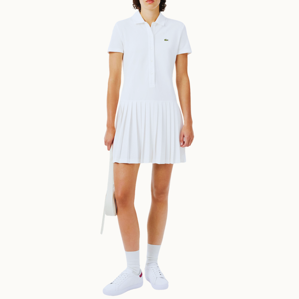 VESTIDO POLO PLISSADO EM PIQUÉ STRETCH