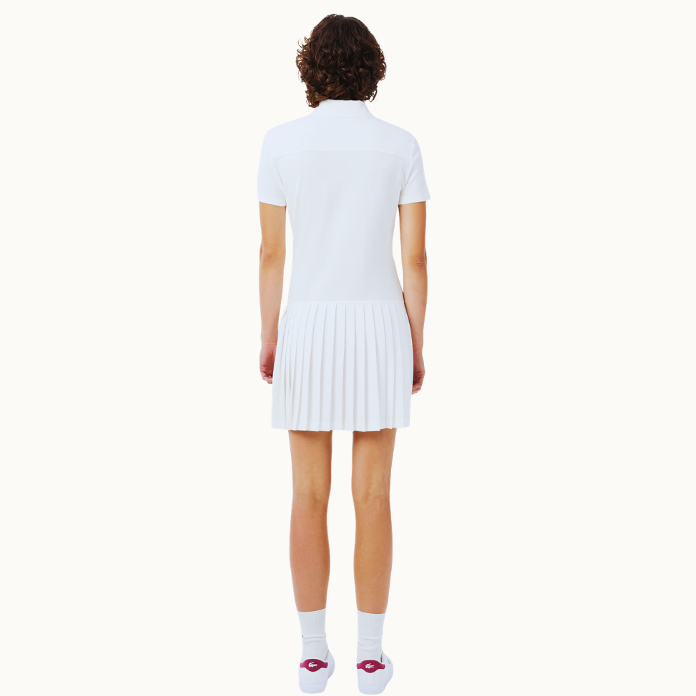 VESTIDO POLO PLISSADO EM PIQUÉ STRETCH