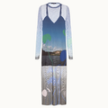 VESTIDO DE TULE MIDI PAISAGEM