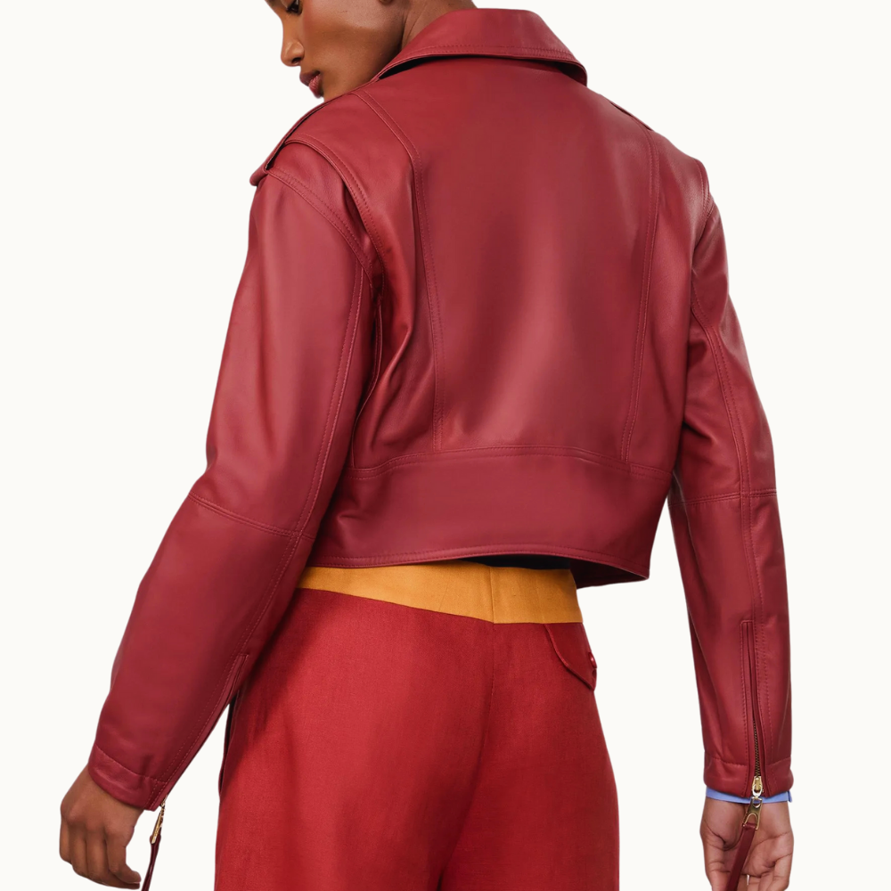 JAQUETA DE COURO PERFECTO FOLEO