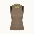 Regata De Tricot Com Lurex Listrada