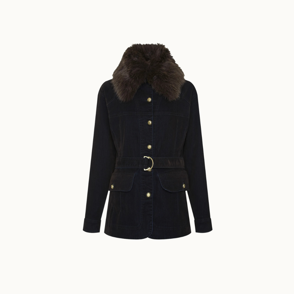 PARKA JOLIE VELVET COFFE