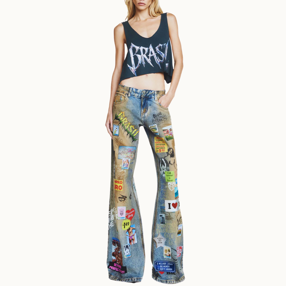 REGATA LARGA CROPPED BRASIL CHUMBO