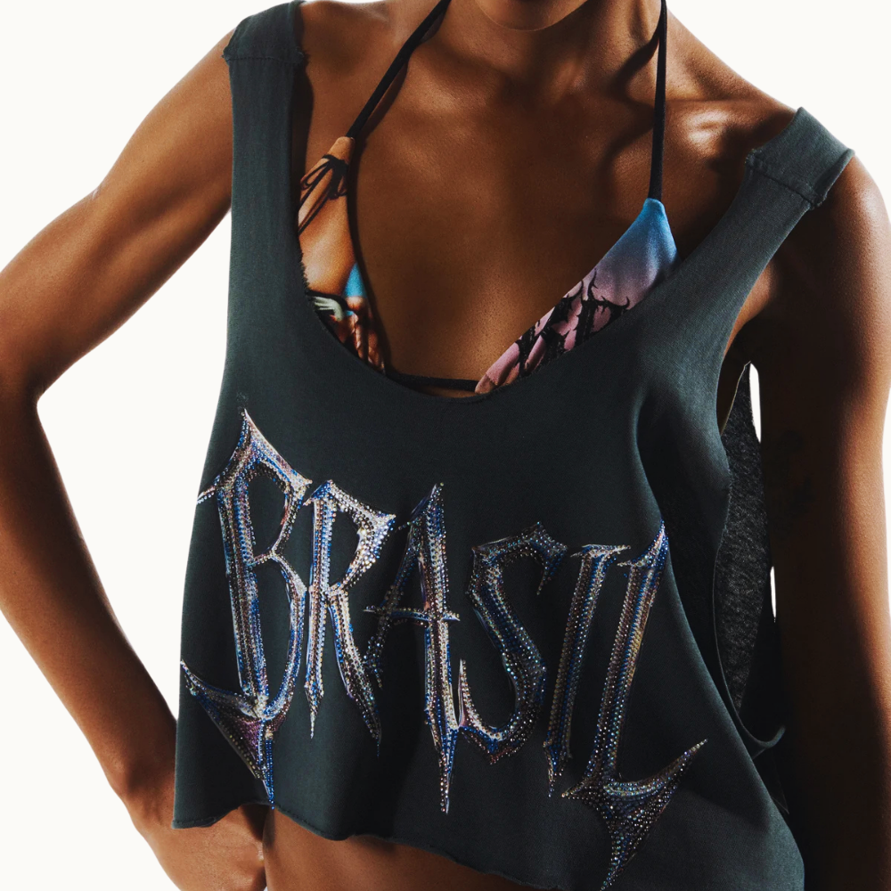 REGATA LARGA CROPPED BRASIL CHUMBO