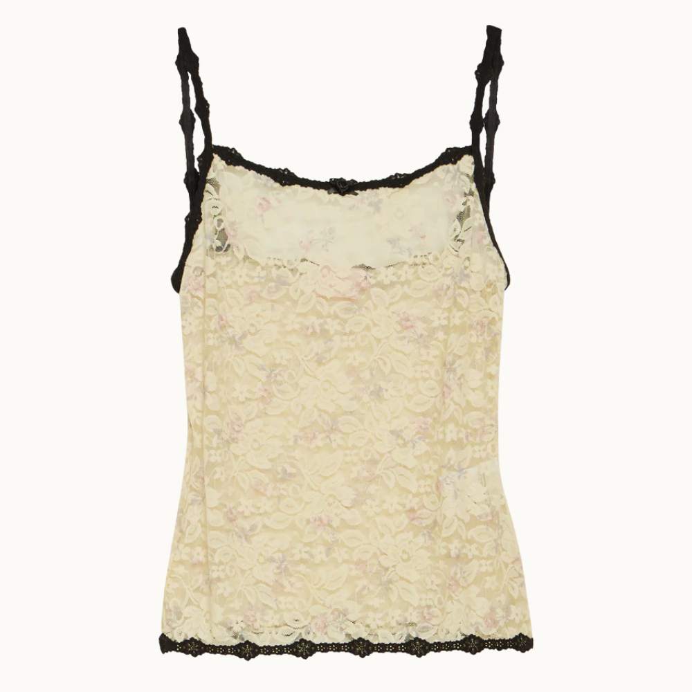 REGATA RENDA ESTAMPA FLORZINHA