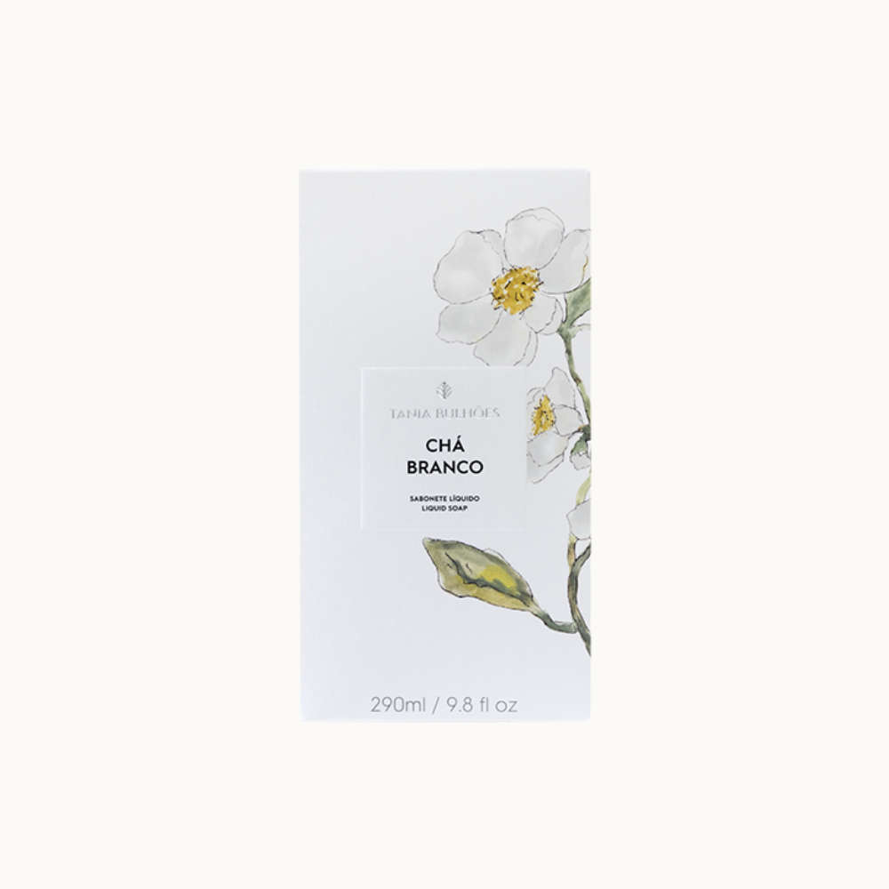 CHÁ BRANCO SABONETE LÍQUIDO COM VITAMINA E