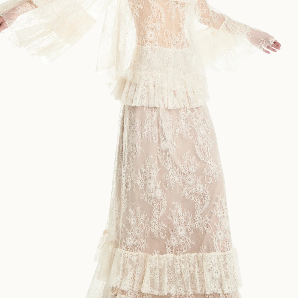 SAIA LONGA BABADOS RENDA