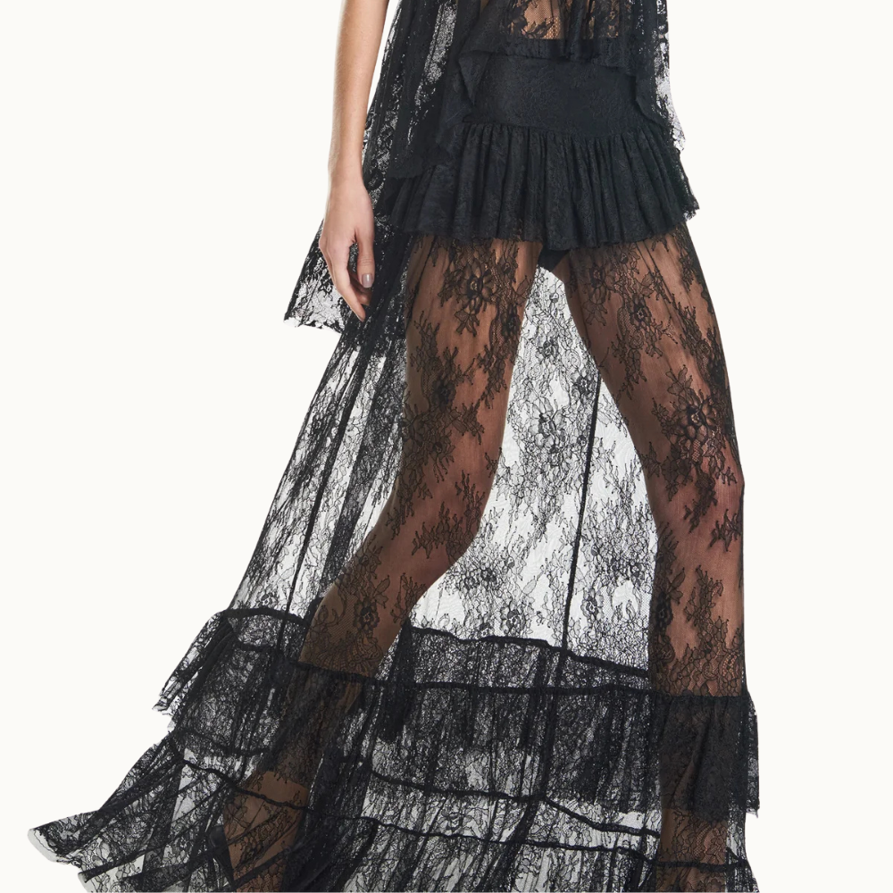 SAIA LONGA BABADOS RENDA