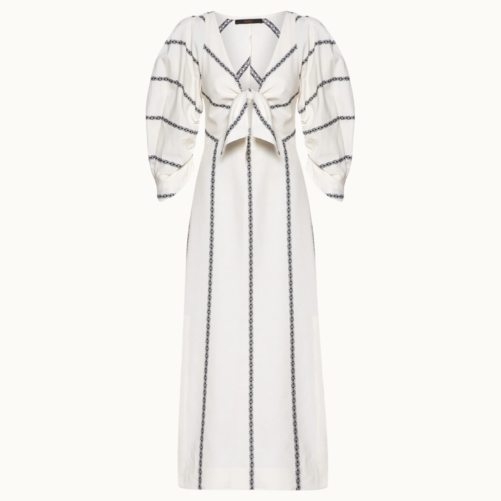 VESTIDO MIDI MANGA BUFANTE