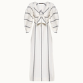 VESTIDO MIDI MANGA BUFANTE