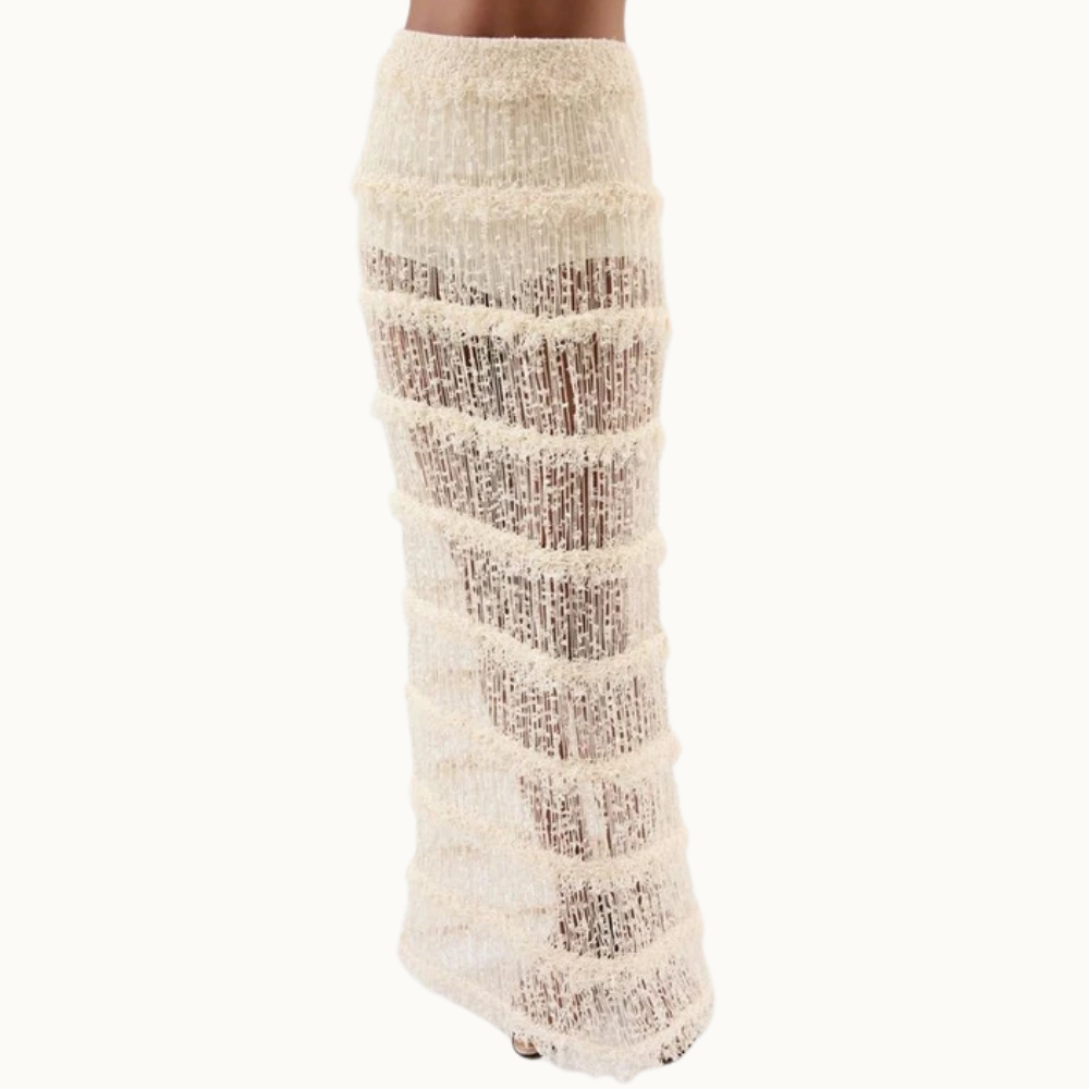 SAIA MIDI FRANJA BOUCLE GABRIELA