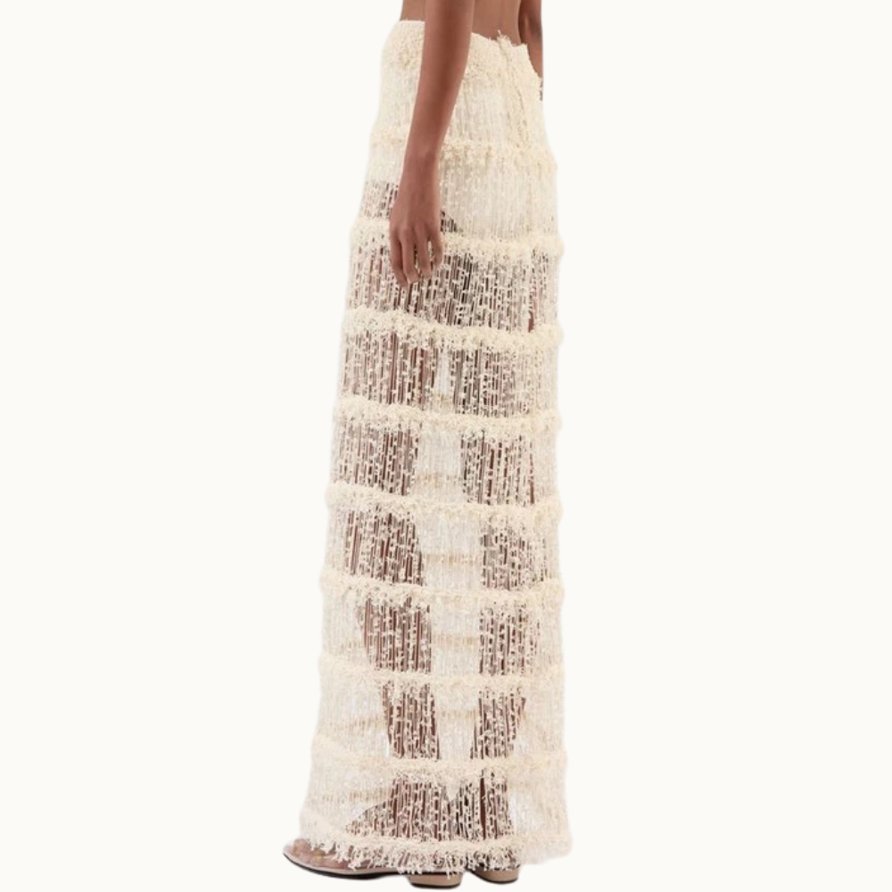 SAIA MIDI FRANJA BOUCLE GABRIELA