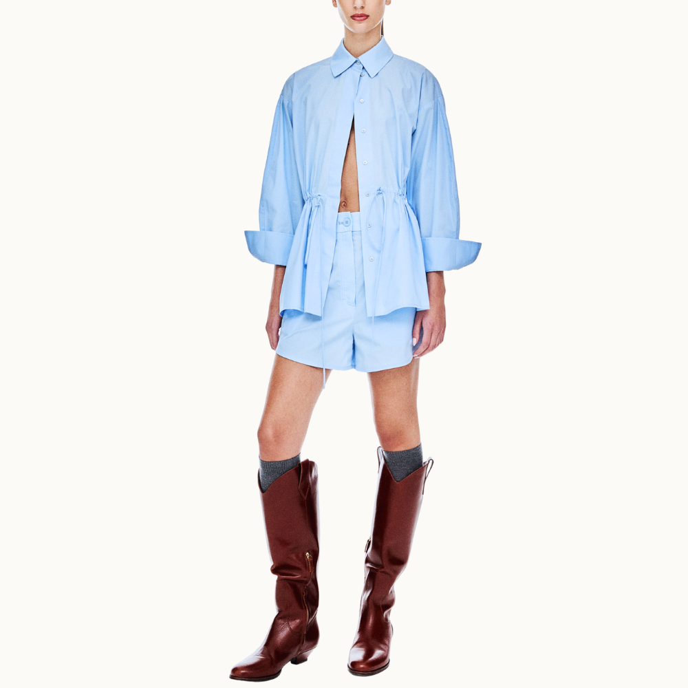 SHORTS TRICOLINE PAPER PEONIA