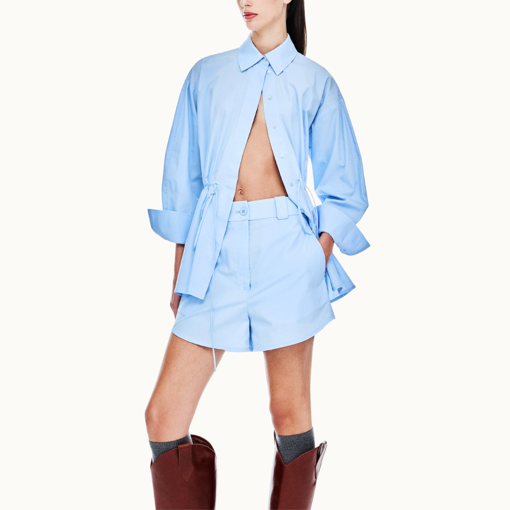 SHORTS TRICOLINE PAPER PEONIA