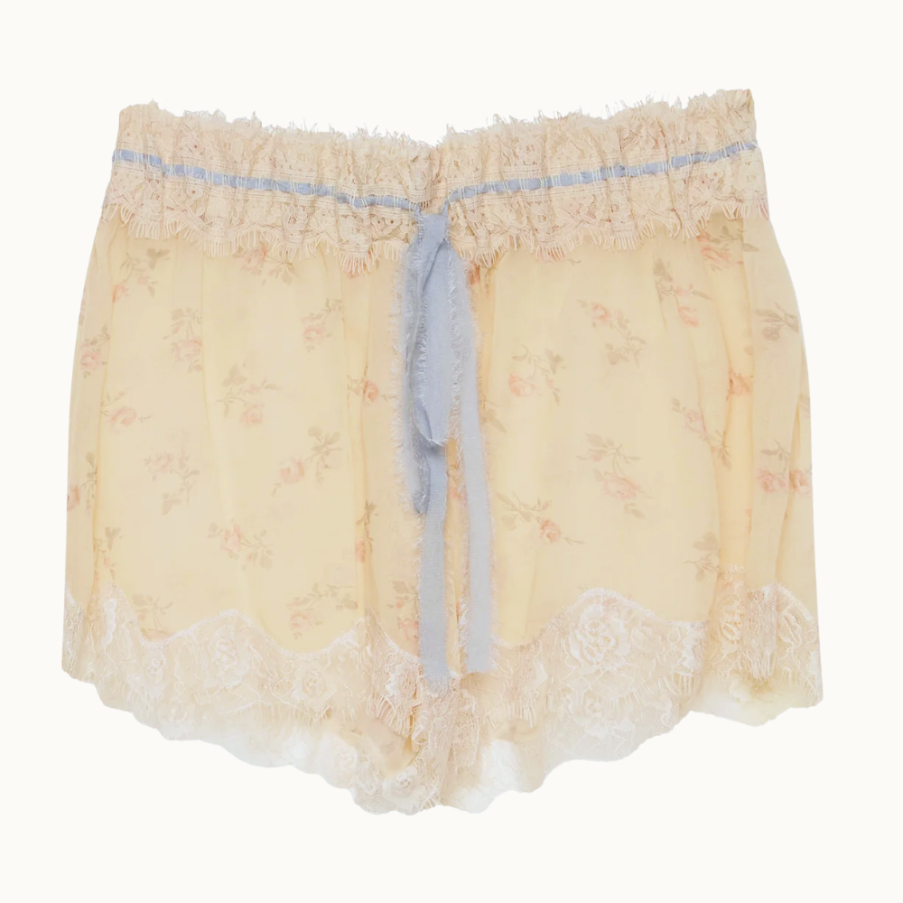 SHORTS CHIFFON FLORAL RENDA