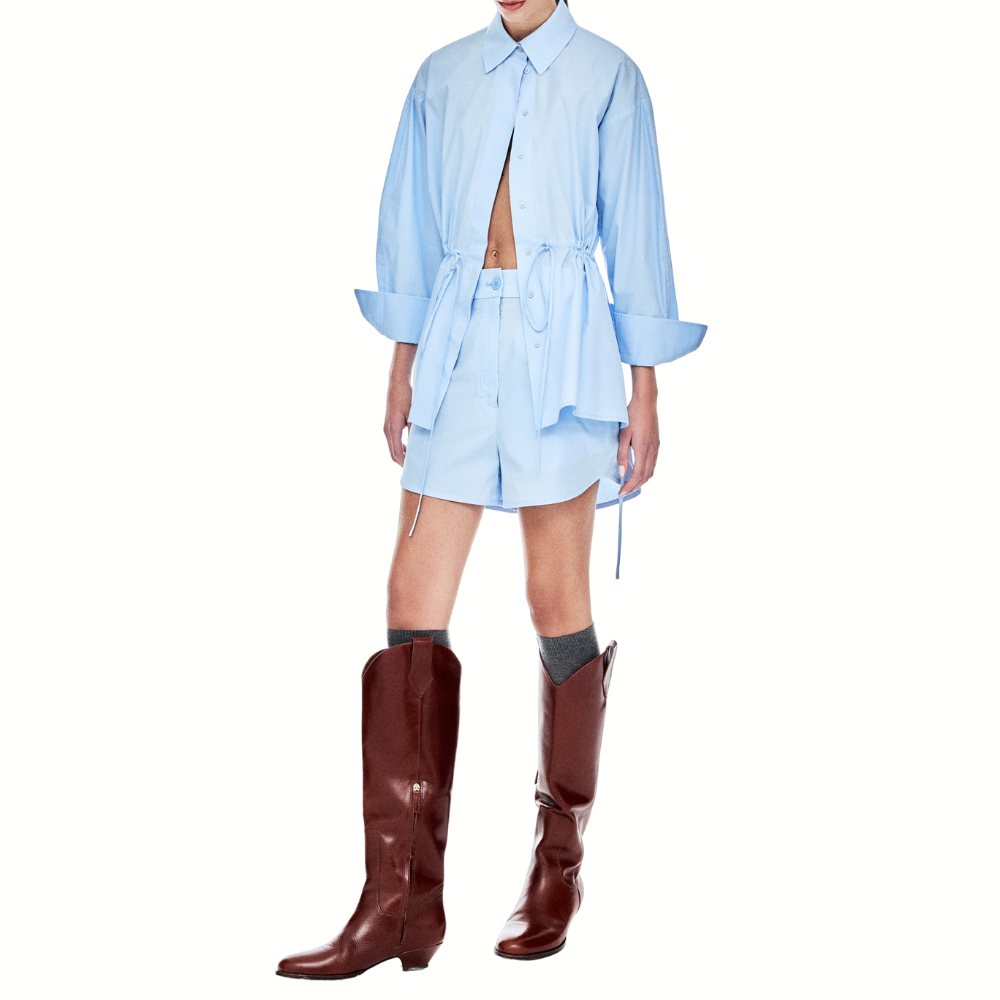 SHORTS TRICOLINE PAPER PEONIA