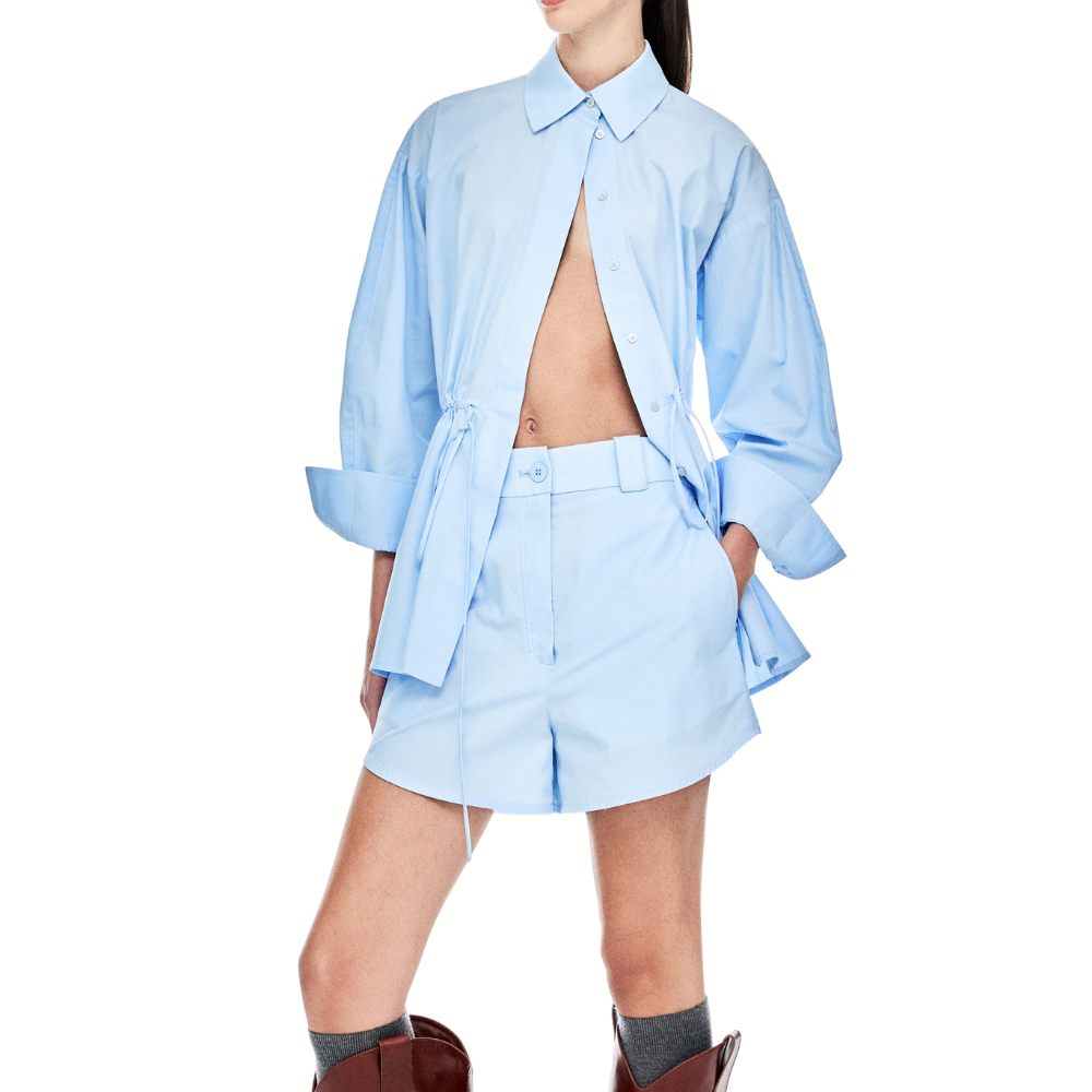 SHORTS TRICOLINE PAPER PEONIA