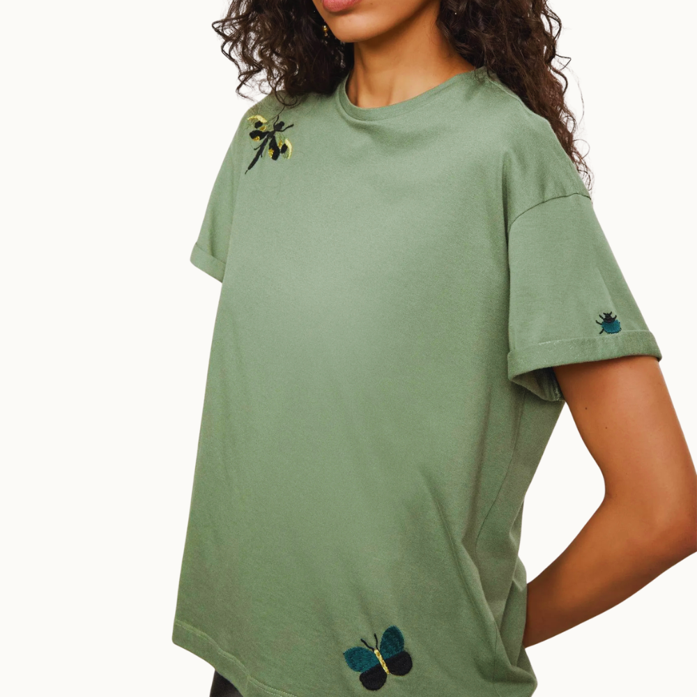 T-SHIRT BORDADA INSETOS