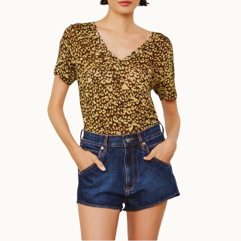 TEE DECOTE V MANGA CURTA CROCO TINA