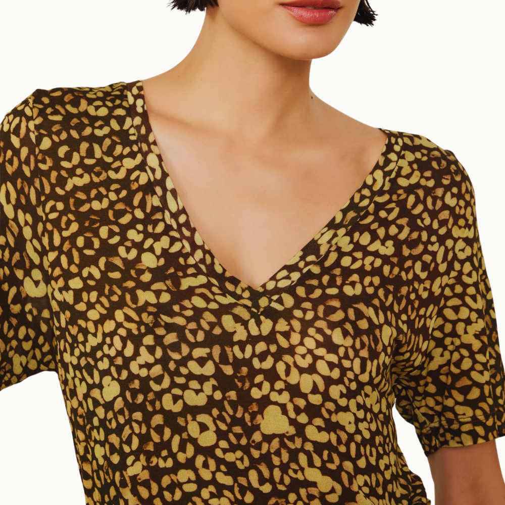 TEE DECOTE V MANGA CURTA CROCO TINA