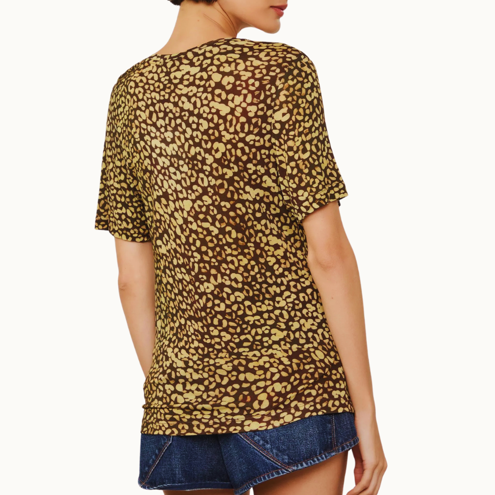 TEE DECOTE V MANGA CURTA CROCO TINA