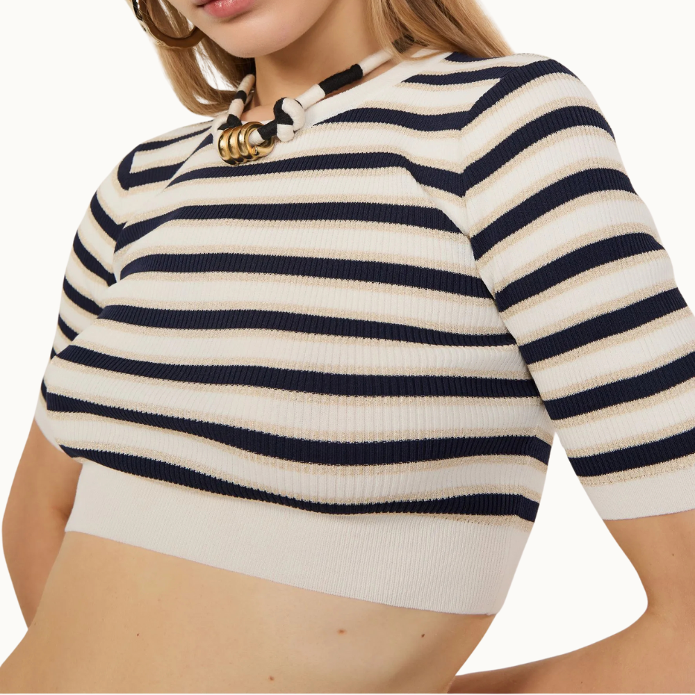 TOP LISTRADO LUREX TRICOT