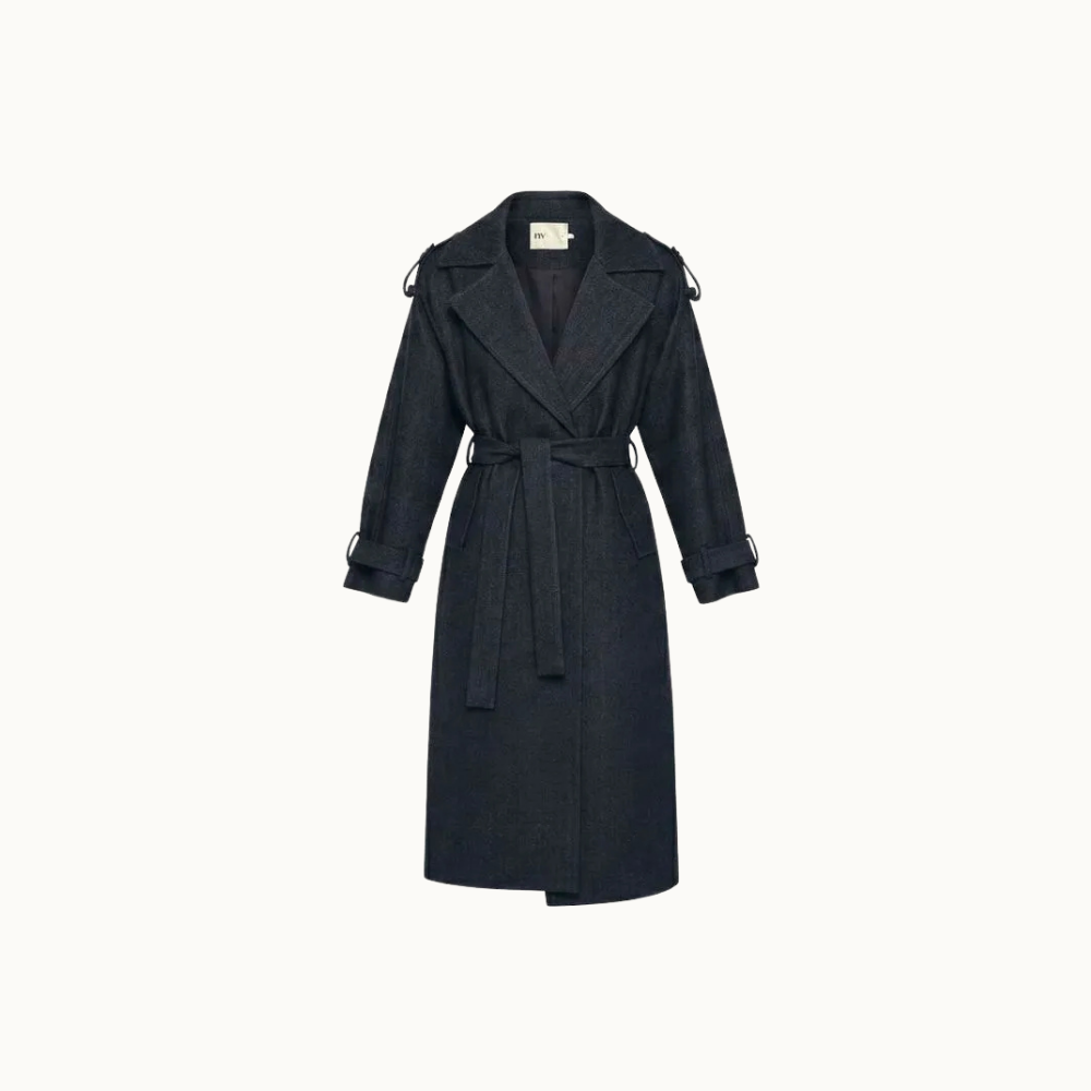 TRENCH COAT ANAMARIA COM LÃ